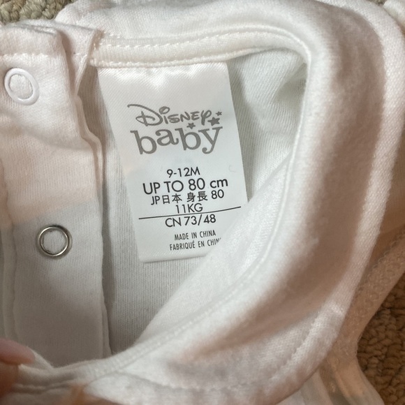 Disney Minnie Mouse Tutu Baby Peter Pan Collar Bodysuit Dress Outfit 9-12 months - Picture 4 of 6